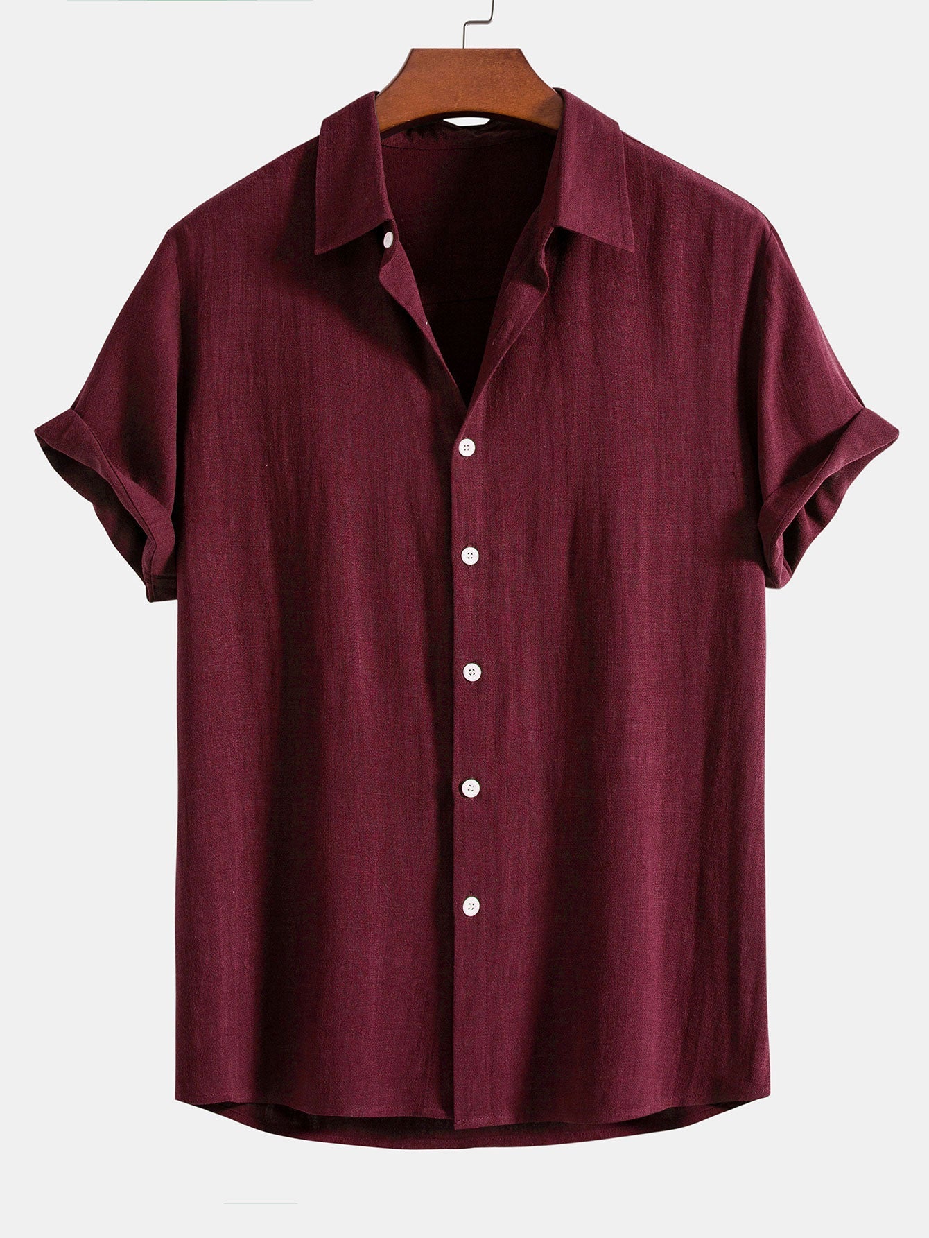 Darin | Linen and viscose blend shirt with buttons and straight linen pants