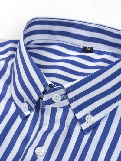 Norman | STRIPED LONG SLEEVE BUTTON-DOWN SHIRT & SLIM FIT WIDE LEG PANTS