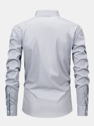 Nick | STRIPED LONG SLEEVE BUTTON-DOWN SHIRT