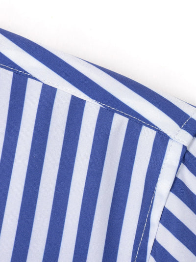 Norman | STRIPED LONG SLEEVE BUTTON-DOWN SHIRT & SLIM FIT WIDE LEG PANTS