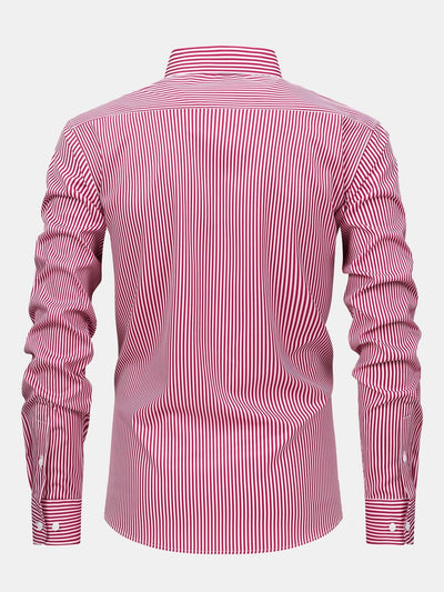Nick | STRIPED LONG SLEEVE BUTTON-DOWN SHIRT