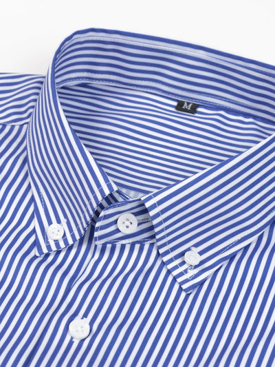 Omar | STRIPED LONG-SLEEVE BUTTON-DOWN SHIRT & SLIM-FIT SKINNY-LEG PANTS