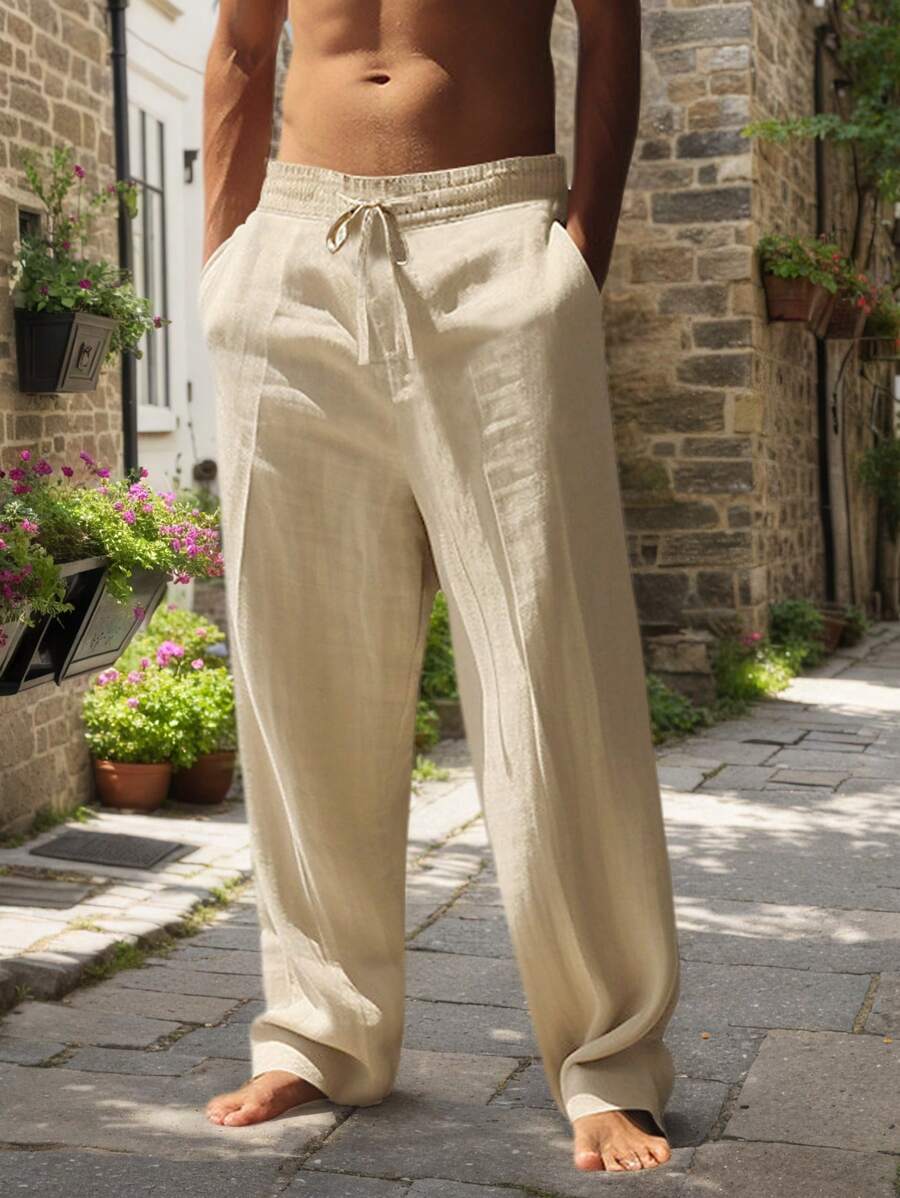 Warren | LIGHTWEIGHT LINEN PANTS WITH DRAWSTRING
