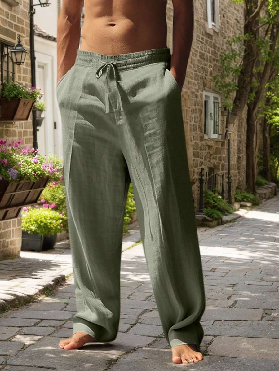 Warren | LIGHTWEIGHT LINEN PANTS WITH DRAWSTRING