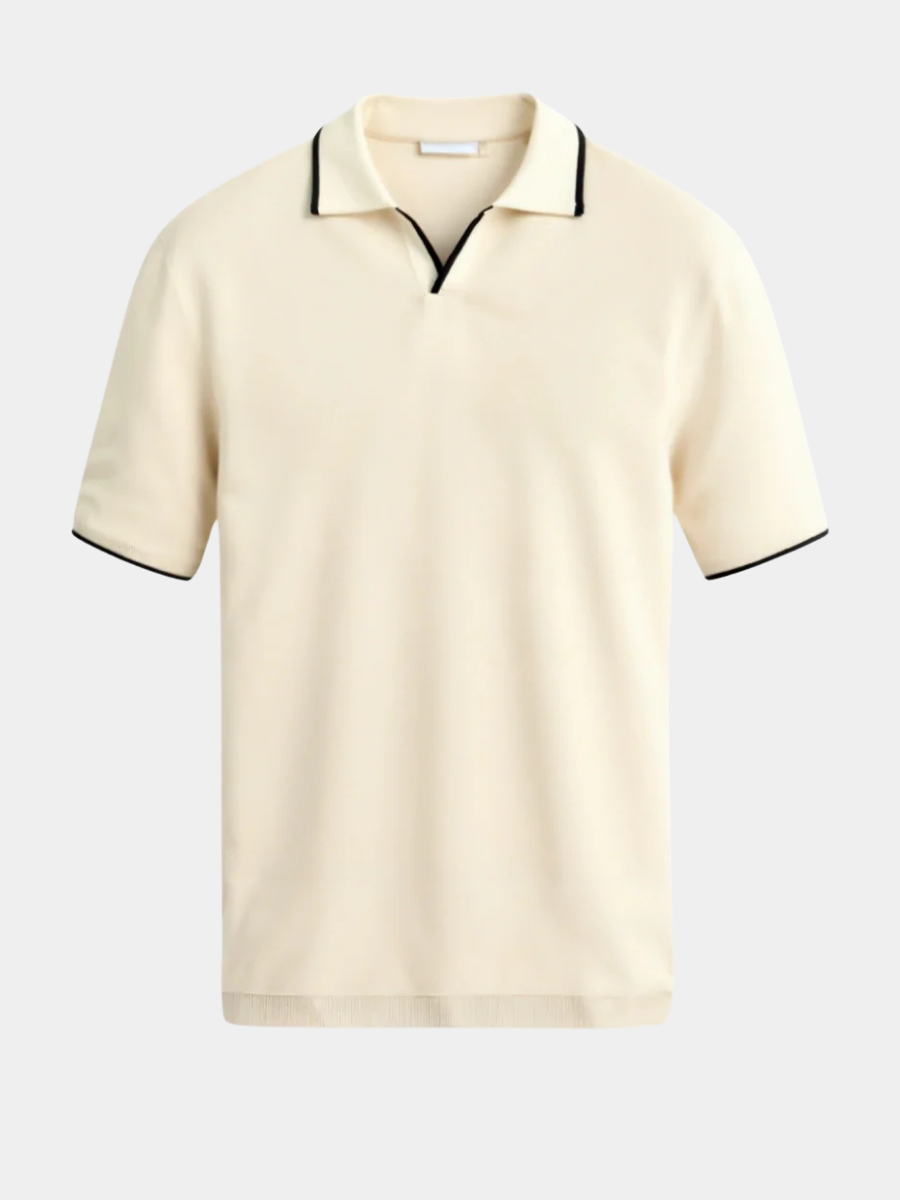 Ernesto | TAILOR-MADE PIQUÉ POLO SHIRT WITH CONTRASTING DETAILS