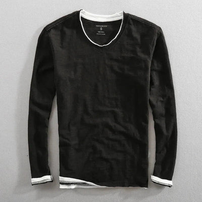 Lenoir™ | Long-sleeved cotton shirt