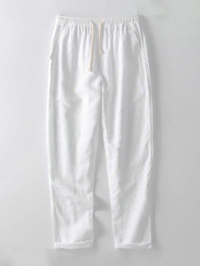 Edgar | CROCHET POLO & STRAIGHT LINEN PANTS