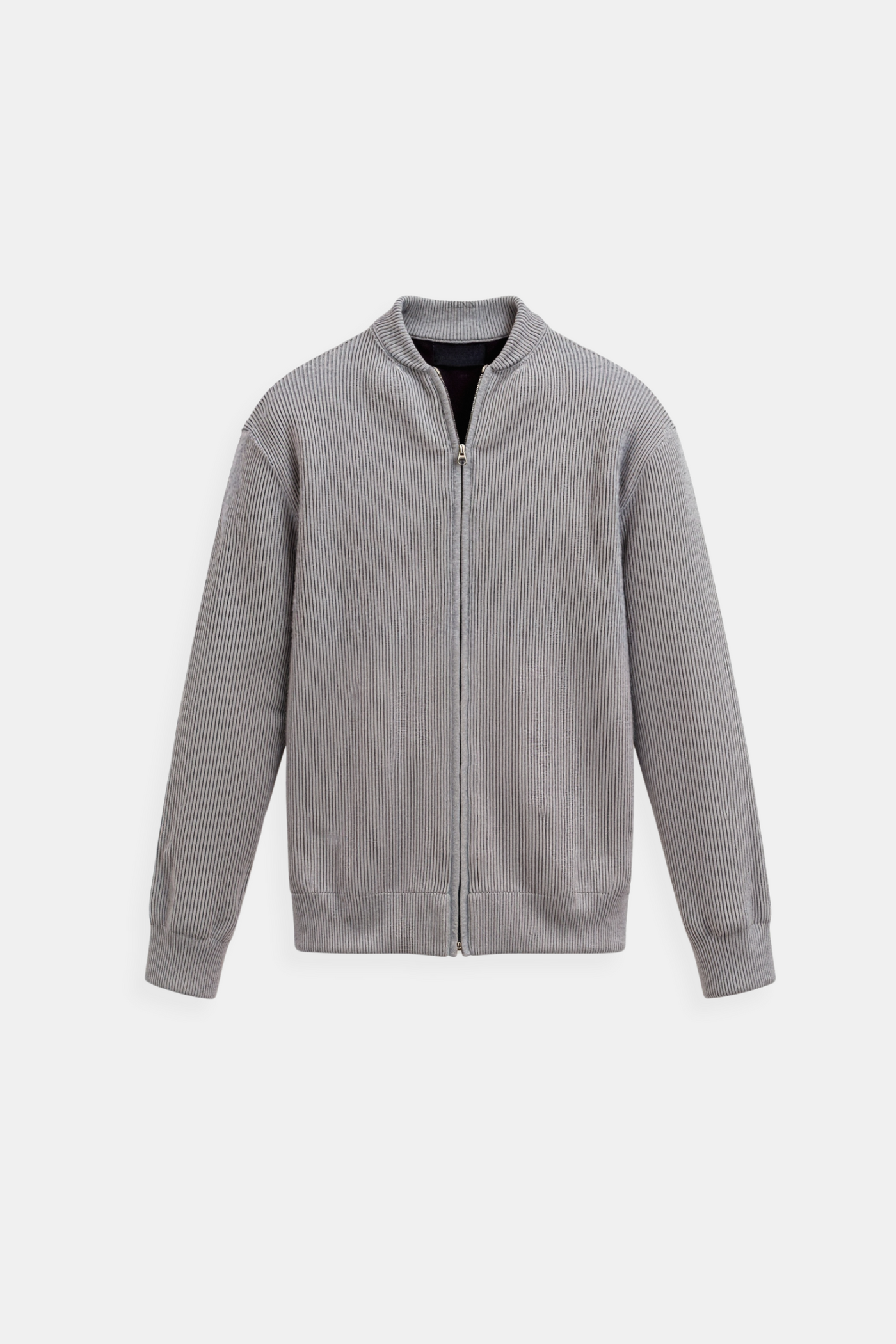 Robert | Plain Knit Crew Neck Cardigan