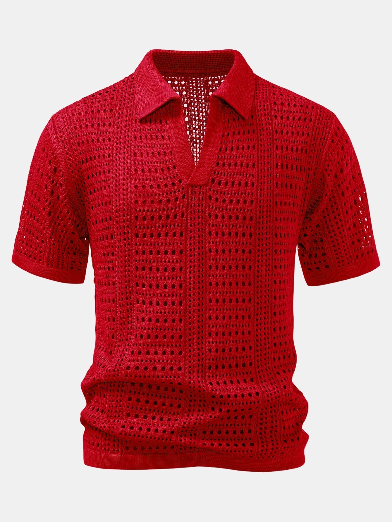 Dario | POLO WITH V IN CROCHET & PANTALONI IN LINO WITH GAMBA DRITTA