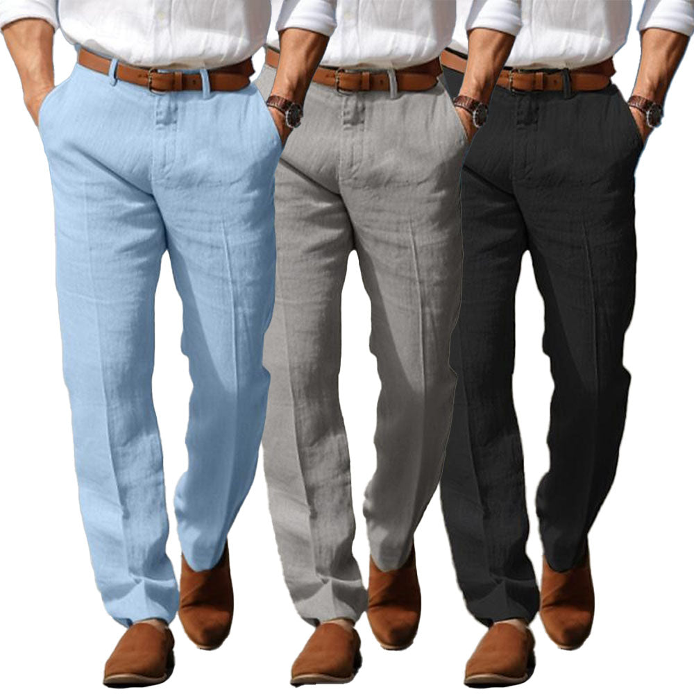 Armando | LUXURY MEN'S PREMIUM LINEN PANTS (WITH BELT LOOPS)