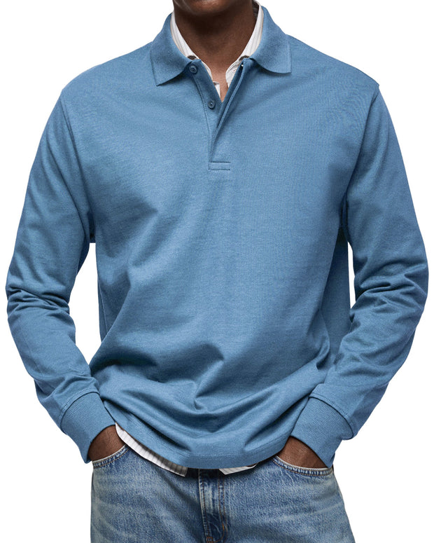 ROSSI ROMA | LUXURY LONG-SLEEVE POLO SHIRT