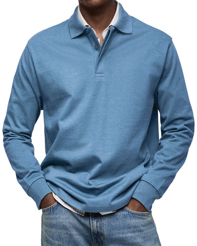 ROSSI ROMA | LUXURY LONG-SLEEVE POLO SHIRT