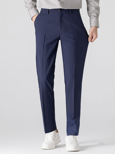 Claudio | V-NECK KNIT POLO SHIRT WITH TEXTURE CONTRAST & SLIM FIT PANTS