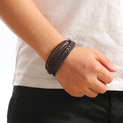 Russell | LUXURY LEATHER MEN'S BRACELET