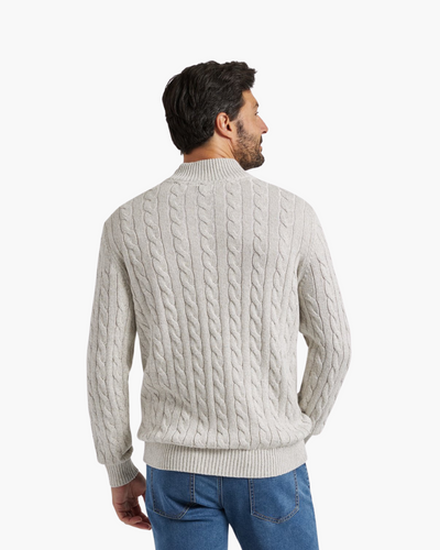 Neil | Luxury Zip-Up Mock Neck Sweater
