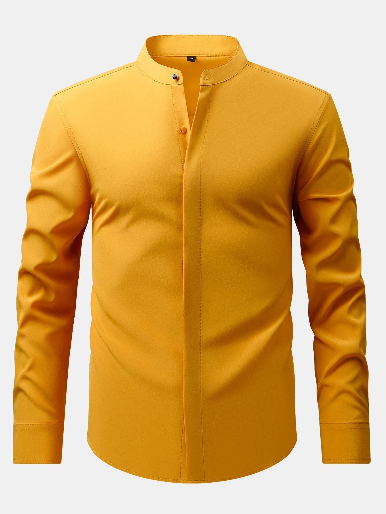Nathaniel | HIGH NECK SHIRT & SLIM FIT FLARED LEG PANTS