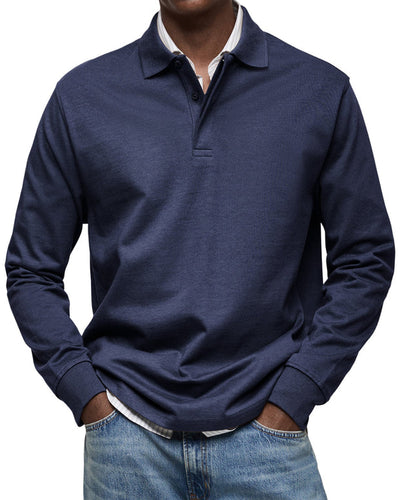 ROSSI ROMA | LUXURY LONG-SLEEVE POLO SHIRT