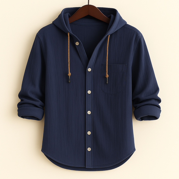 ROSSI ROMA™ | LUXURY SOFT COTTON HOODED SHIRT