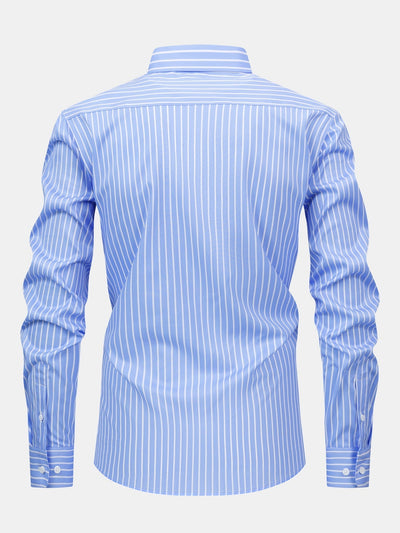 Nicholas | STRIPED LONG SLEEVE BUTTON-DOWN SHIRT