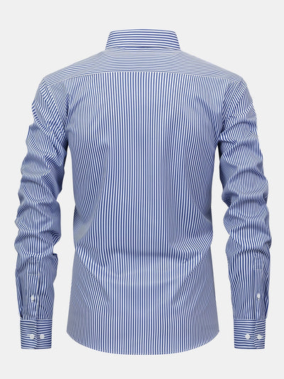 Nick | STRIPED LONG SLEEVE BUTTON-DOWN SHIRT