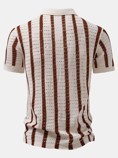 Paul | STRIPED SHIRT WITH MESH EYELETS
