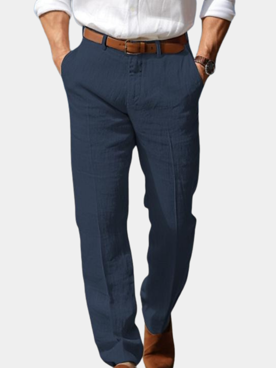 Armando | LUXURY MEN'S PREMIUM LINEN PANTS (WITH BELT LOOPS)