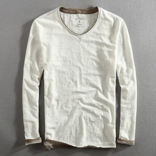 Lenoir™ | Long-sleeved cotton shirt