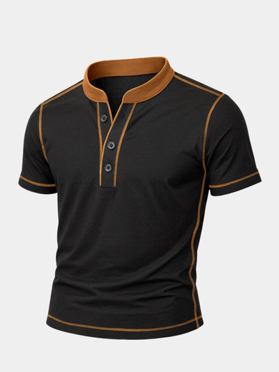 Zane | HENLEY SHIRT WITH EMBER EDGE