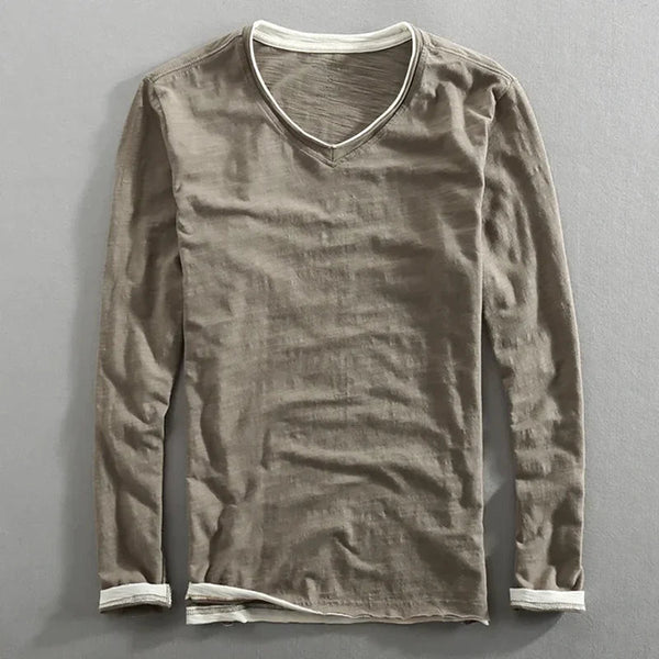 Lenoir™ | Long-sleeved cotton shirt