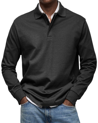 ROSSI ROMA | LUXURY LONG-SLEEVE POLO SHIRT