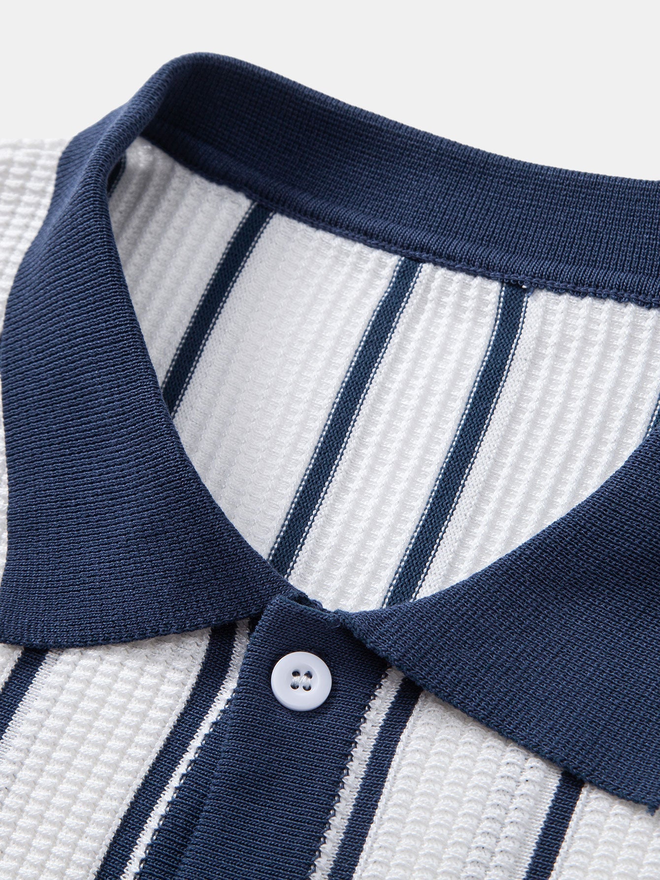 Peter | STRIPED KNIT BUTTON-DOWN SHIRT & STRAIGHT LINEN PANTS