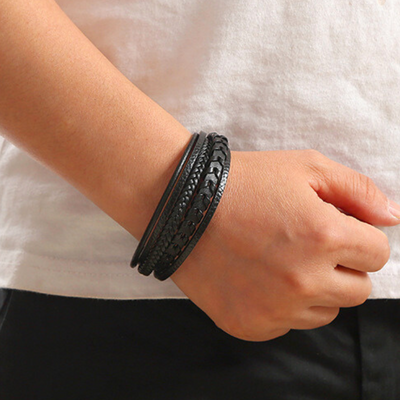 Russell | LUXURY LEATHER MEN'S BRACELET