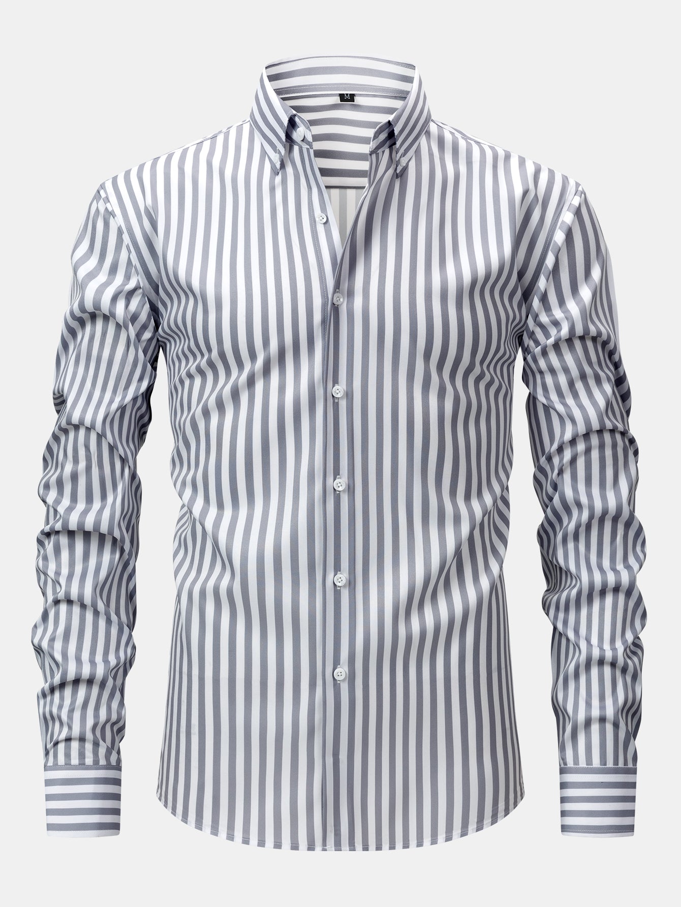 Norman | STRIPED LONG SLEEVE BUTTON-DOWN SHIRT & SLIM FIT WIDE LEG PANTS