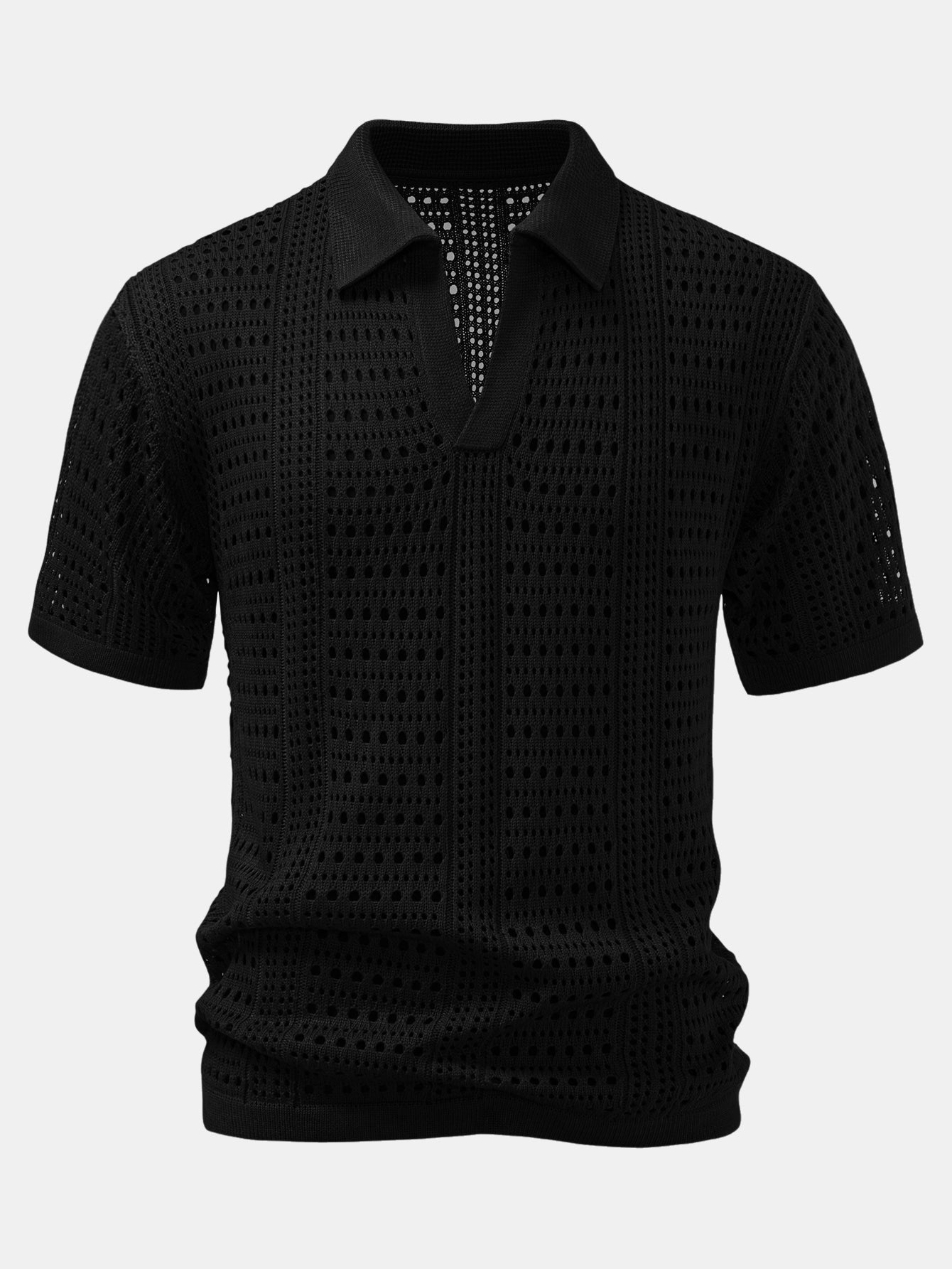 Dario | POLO WITH V IN CROCHET & PANTALONI IN LINO WITH GAMBA DRITTA
