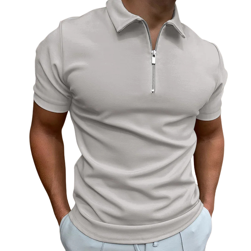 Spencer | MODERN POLO SHIRT WITH MID-ZIP