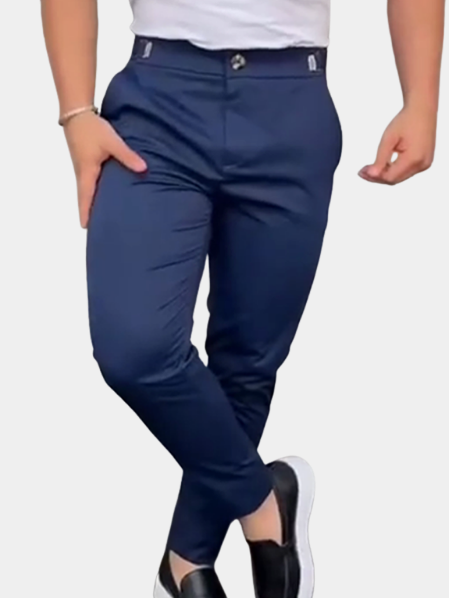 Gustavo | MEN'S SLIM FIT ELASTIC PANTS
