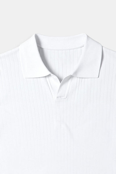 Chris | Ribbed Cotton Polo Shirt