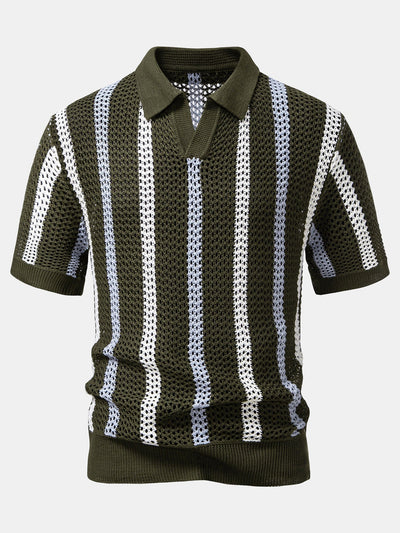 Edgar | CROCHET POLO & STRAIGHT LINEN PANTS