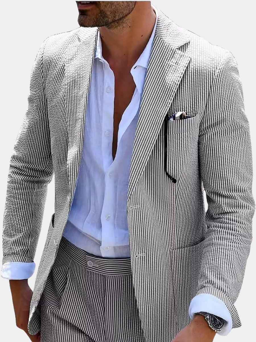 Rick | STRIPED SUMMER SUIT (PANTS + JACKET)