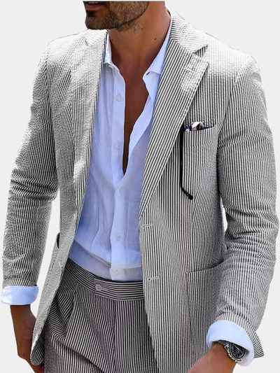 Rick | STRIPED SUMMER SUIT (PANTS + JACKET)