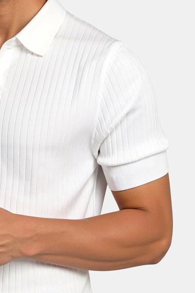 Chris | Ribbed Cotton Polo Shirt