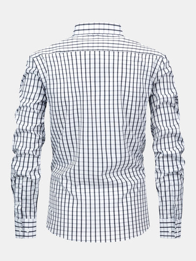 Nelson | Long-sleeved plaid button-down shirt & slim-fit skinny leg pants