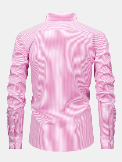 Nick | STRIPED LONG SLEEVE BUTTON-DOWN SHIRT