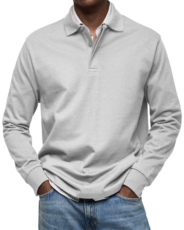 ROSSI ROMA | LUXURY LONG-SLEEVE POLO SHIRT