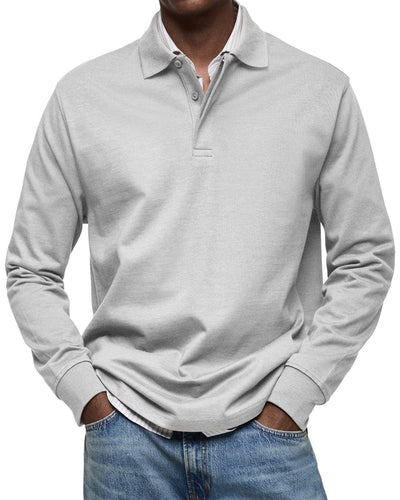 ROSSI ROMA | LUXURY LONG-SLEEVE POLO SHIRT