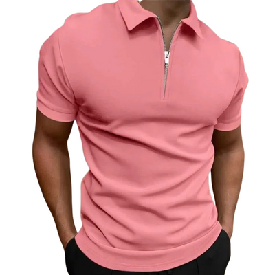 Spencer | MODERN POLO SHIRT WITH MID-ZIP