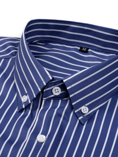 Nicholas | STRIPED LONG SLEEVE BUTTON-DOWN SHIRT