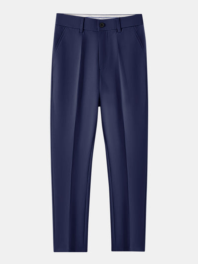 Claudio | V-NECK KNIT POLO SHIRT WITH TEXTURE CONTRAST & SLIM FIT PANTS