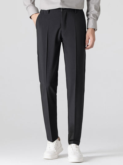 Claudio | V-NECK KNIT POLO SHIRT WITH TEXTURE CONTRAST & SLIM FIT PANTS