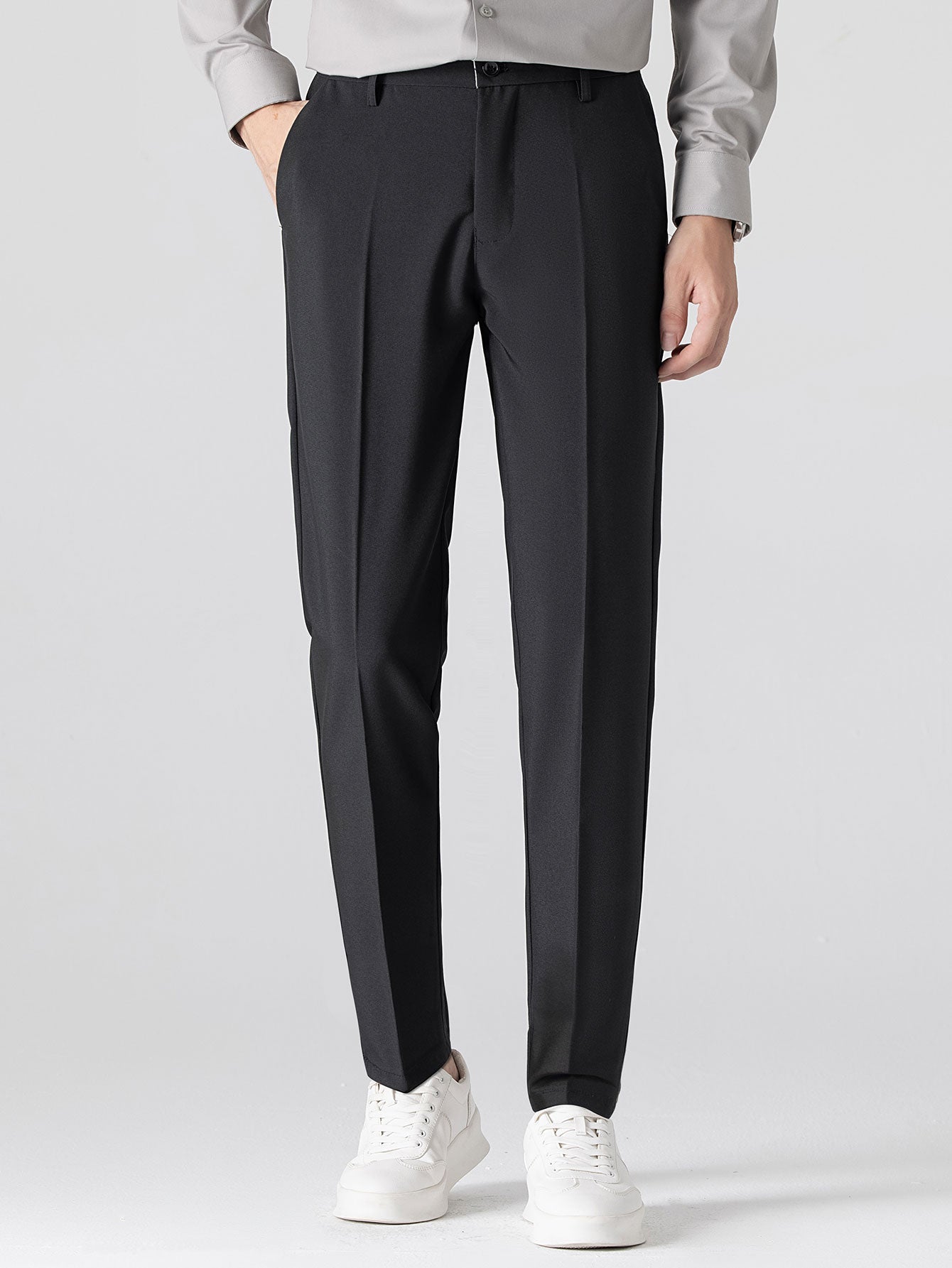 Norman | STRIPED LONG SLEEVE BUTTON-DOWN SHIRT & SLIM FIT WIDE LEG PANTS